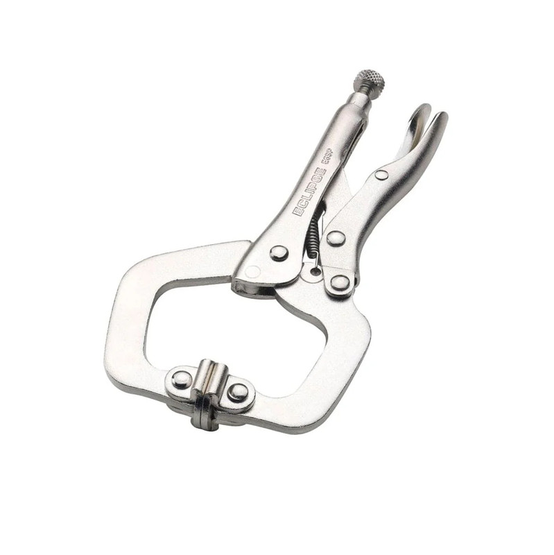 11" Locking C-Clamp with Swivel Pads 3.1" Capacity